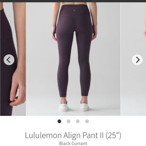 Lululemon Align Pant II sz 4